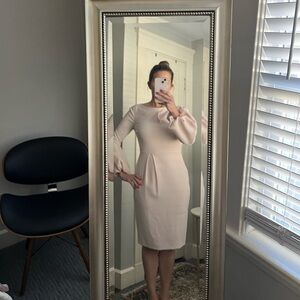 Pale pink cocktail or business dress